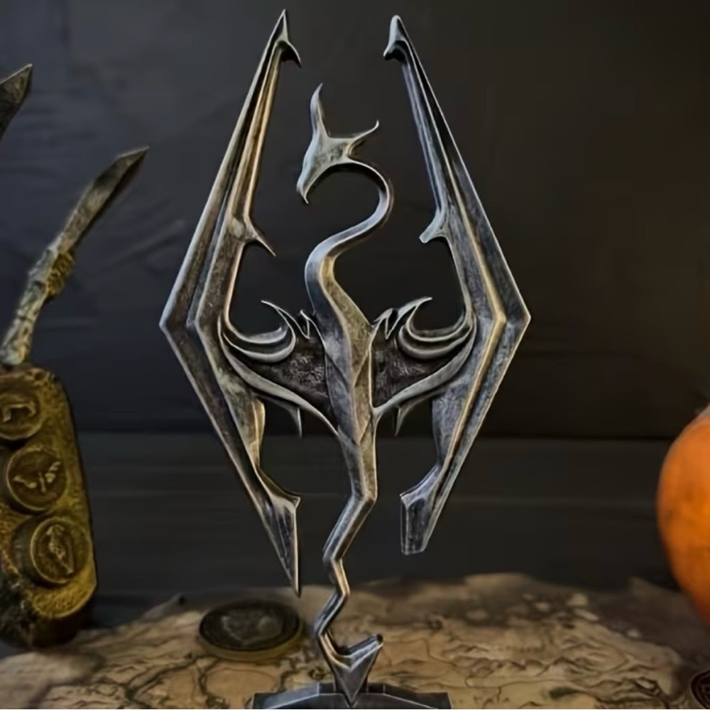 Decorative Dragon Skyrim Themes Sculpture
